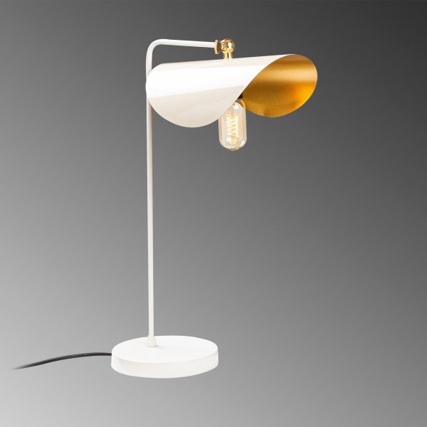 Sivani bordlampe 4 - Hvit/gull