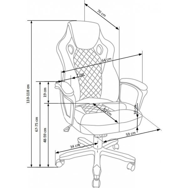 F1 gamingstol - Svart/rød F1 gamingstol - Svart/rød