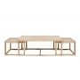 Cornus bord 120x60 cm - Hvitpigmentert eik
