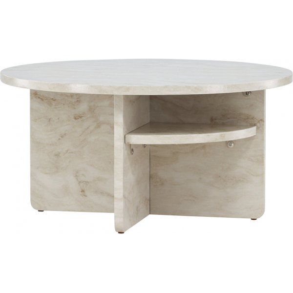 Ålesund salongbord Ø85 cm - Beige Ålesund salongbord Ø85 cm - Beige