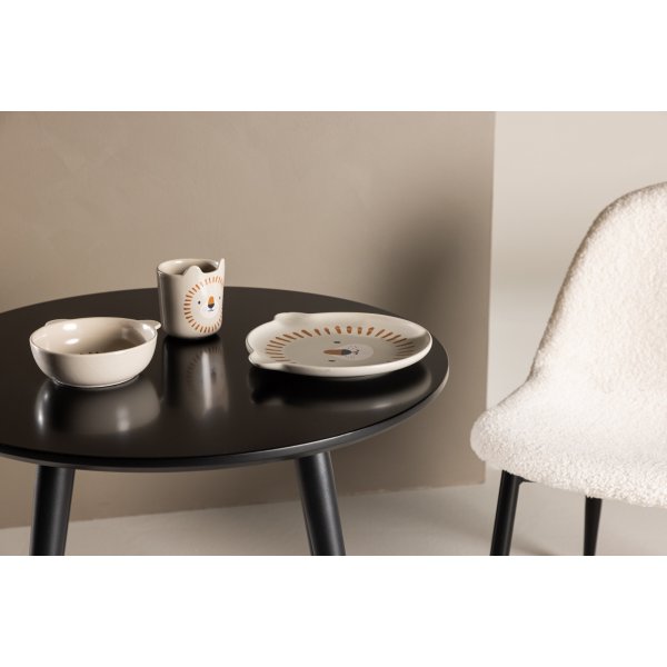 Plaza spisebord for barn 60 cm - Sort