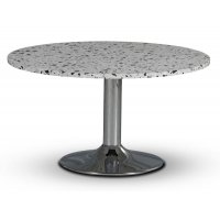 Empire spisebord - Terrazzo Cosmos / Krommet trompetfot Empire spisebord - Terrazzo Cosmos / Krommet trompetfot