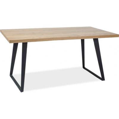 Falcon spisebord, 150 cm - Eikefinér/svart