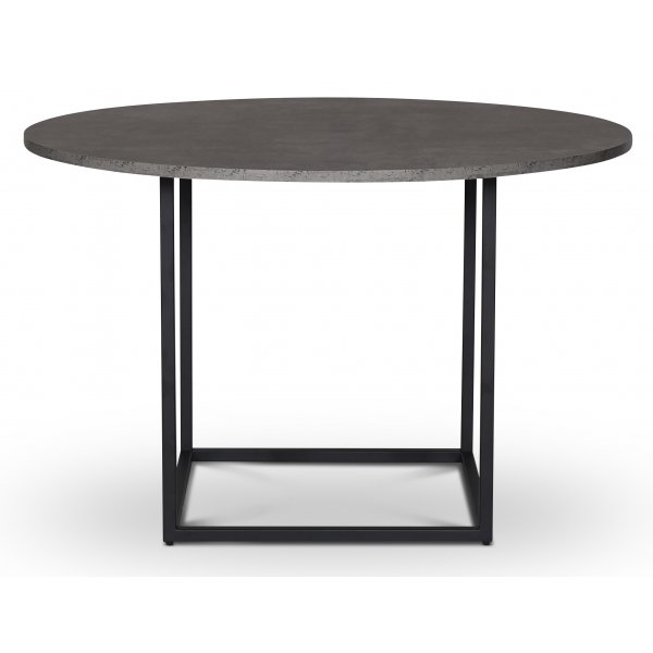 Sintorp rundt spisebord �115 cm - Kalkstein (laminat) + M�belf�tter
