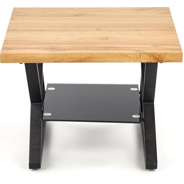 Catja salongbord 60 cm - Eik/sort