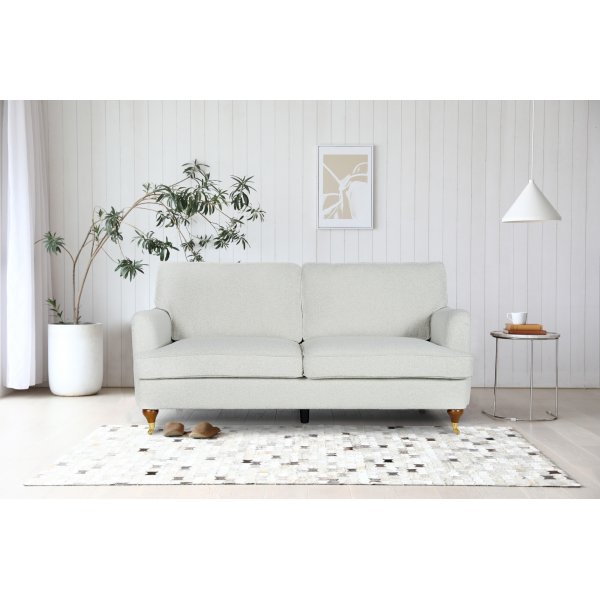 Howard Watford Deluxe 2-seters sofa i boucl + Tekstilpleie for mbler