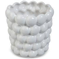 Krukke Big Bouble H18 cm - Hvit Krukke Big Bouble H18 cm - Hvit