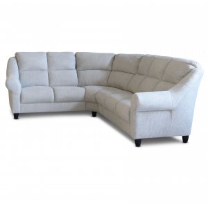 Bali grbeige hjrnesofa 5-seter