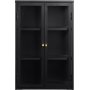 Toddy svart veggskap med dobbel dr H90 cm