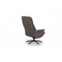 Basel svingbar lenestol + fotskammel - Beige