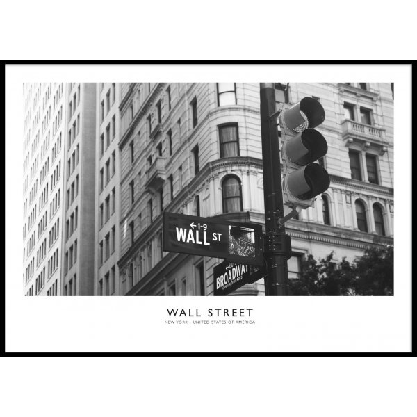 WALL STREET HORIZONTAL - Plakat 50x70 cm