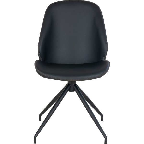 Spisestol svingbar svart PU