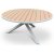Ekens rundt spisebord 150 - Hvit/Eik-polywood + Mbelpleiesett for tekstiler