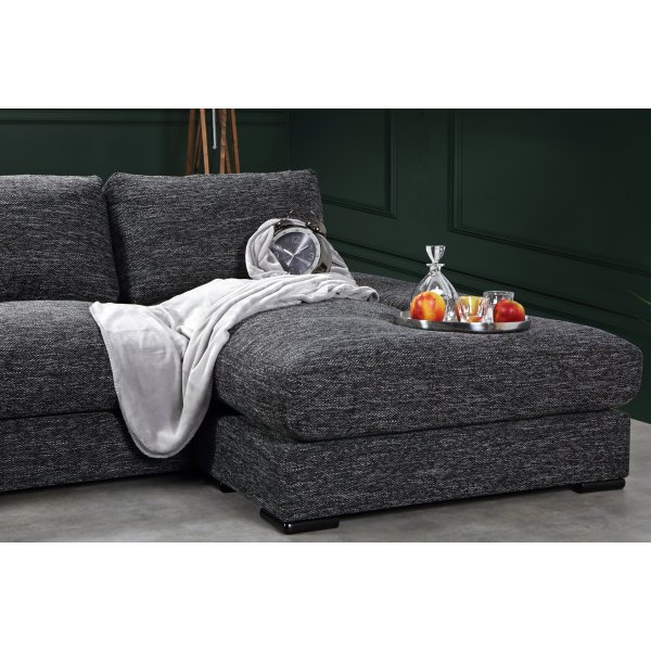 Scirocco divansofa 3-seter XL 305 cm - Gråmelert (Salt n pepper) Scirocco divansofa 3-seter XL 305 cm - Gråmelert (Salt n pepper)