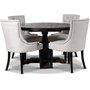 Lamier spisegruppe Bord med 4 stk Tuva stoler i Beige stoff