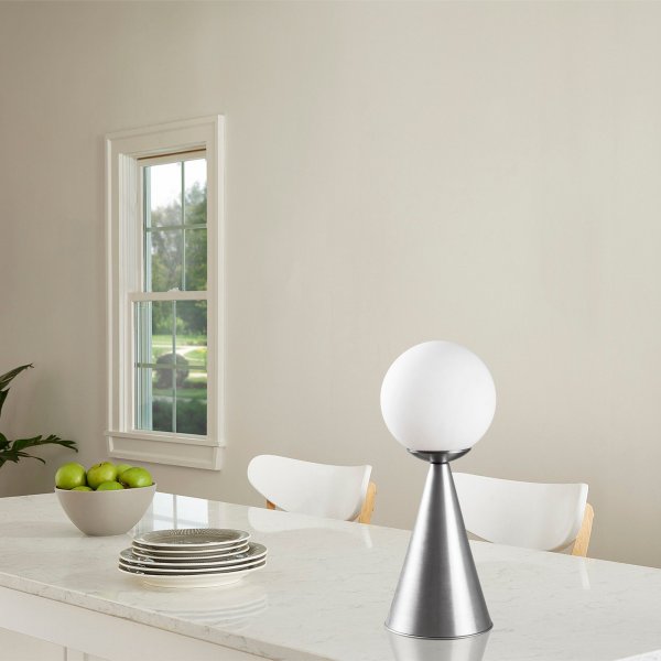 Gondol bordlampe - Sølv/hvit Gondol bordlampe - Sølv/hvit