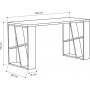Honey skrivebord - Hvit/lys mokka