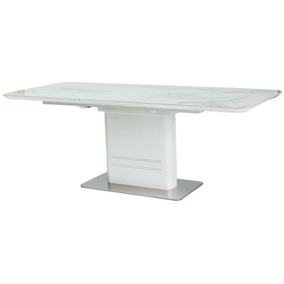 Spisebord Esmeralda 160-210 cm - Hvit