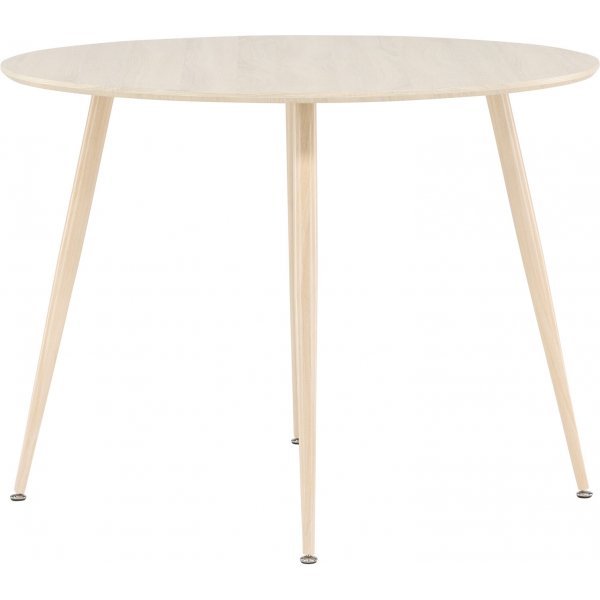 Spisebord Ø100 cm i hvitkalking Spisebord Ø100 cm i hvitkalking