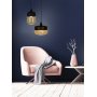 Taklampe Mitte - Svart/amber