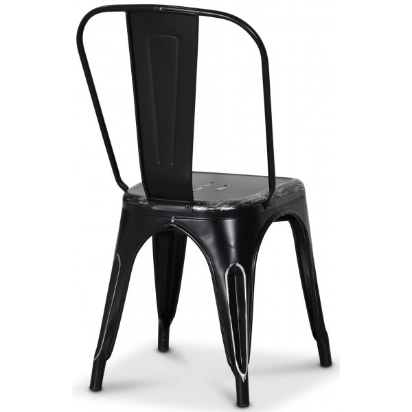 Platestol industry - Børstet svart/sølv + Møbelføtter Platestol industry - Børstet svart/sølv + Møbelføtter