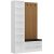 Armadio hallmbler 135 x 35 x 210 cm - Hvit/beige