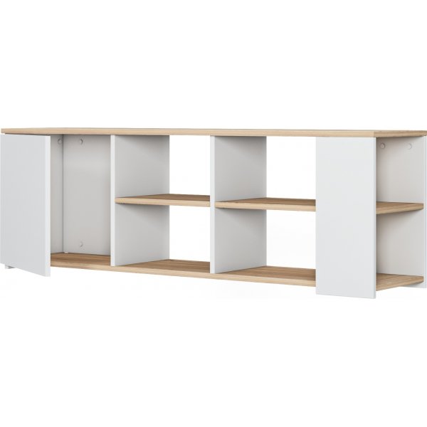 Roma mediabenk - Eik/hvit