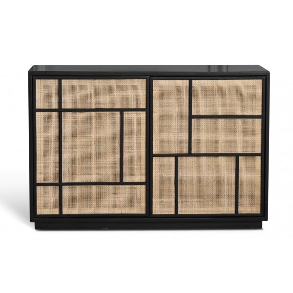 Stockholm skjenk med rottingdører - 120 cm bred Stockholm skjenk med rottingdører - 120 cm bred