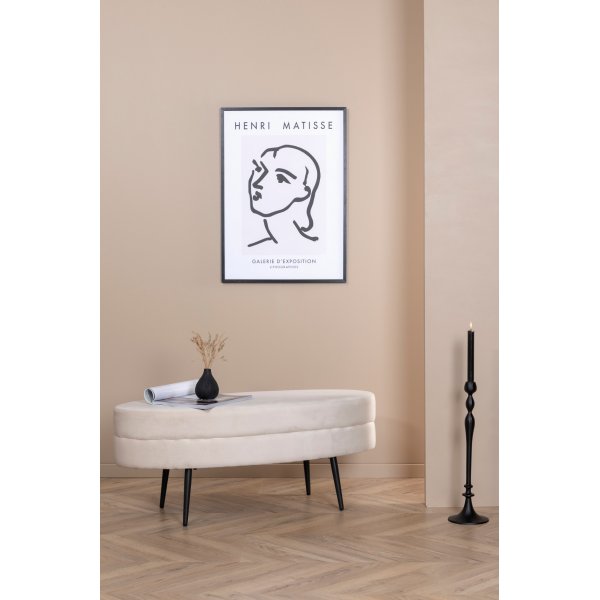 Rino sittepuff - Beige fløyel Rino sittepuff - Beige fløyel