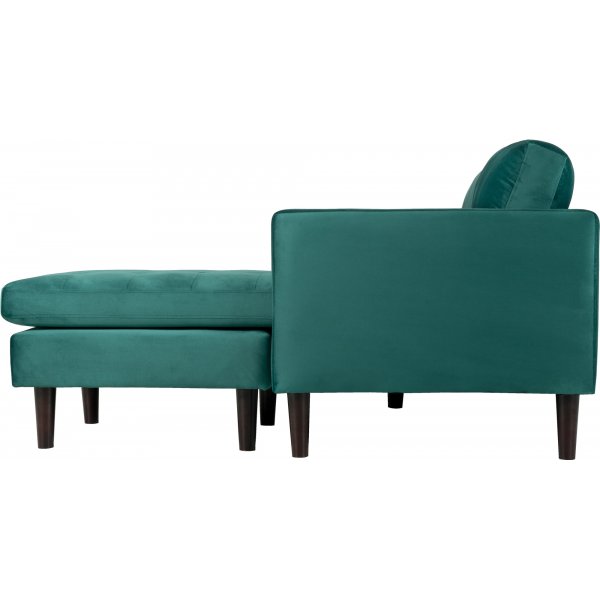 Firenze divansofa - Mørkegrønn/Svart Firenze divansofa - Mørkegrønn/Svart