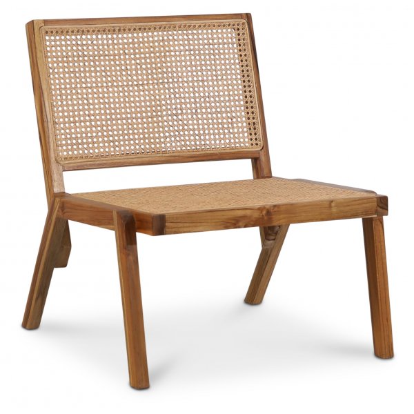 Rizz loungestol - Teak / Rattan