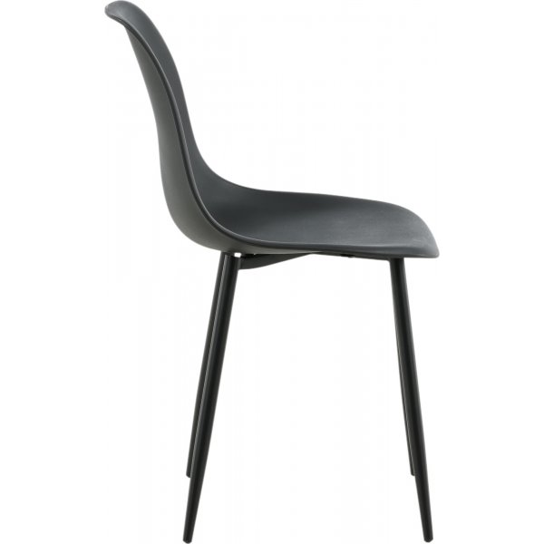 Bridge spisestol - Svart plast