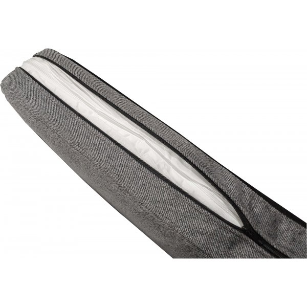 Sofa grå med åpen ende 244 cm + Tekstilrens for møbler Sofa grå med åpen ende 244 cm + Tekstilrens for møbler