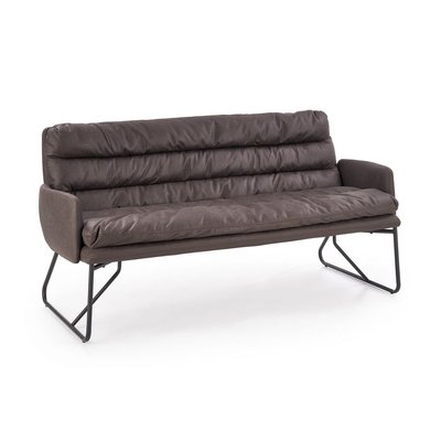 Gerda XL sofa - Mrk gr/svart