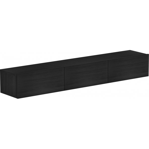 Svartbeiset mediabenk 180 cm Svartbeiset mediabenk 180 cm