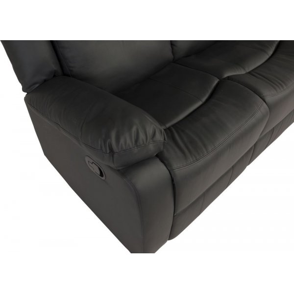 reclinersofa Rochelle - Svart PU