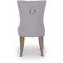 Victoria spisegruppe, rundt spisebord 120 cm med 4 stk. Tuva Kate stoler - Hvit/brunbeiset