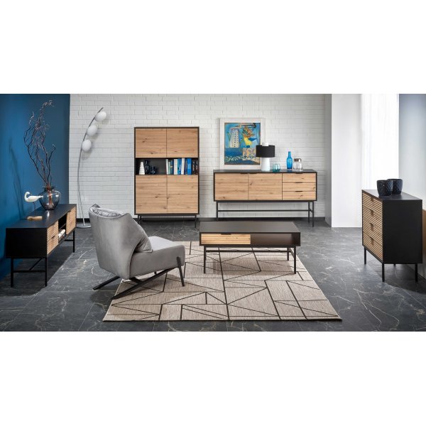 Laguna salongbord 110x 60 cm - Artisan eik/sort Laguna salongbord 110x 60 cm - Artisan eik/sort