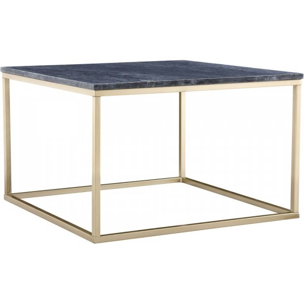 Accent sofabord 75 - Gr marmor/messingfarget understell