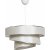 Coupe taklampe - Beige/slv