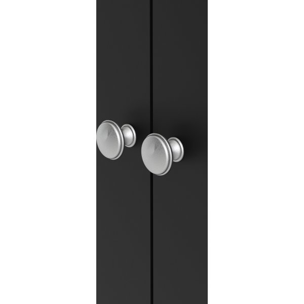 Madrid garderobe med 2 dører - Sort Madrid garderobe med 2 dører - Sort