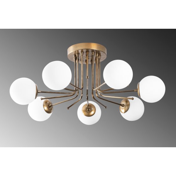 Daisy taklampe 146-AV - Gull/hvit