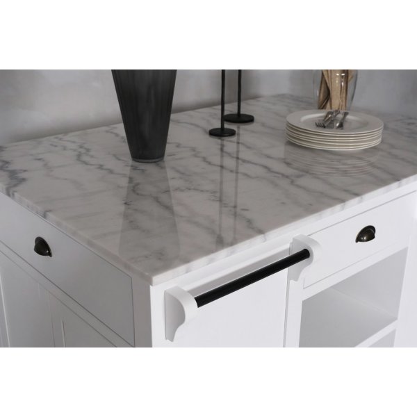 Heritage kjkkeny, Skagen - Hvit/lys marmor