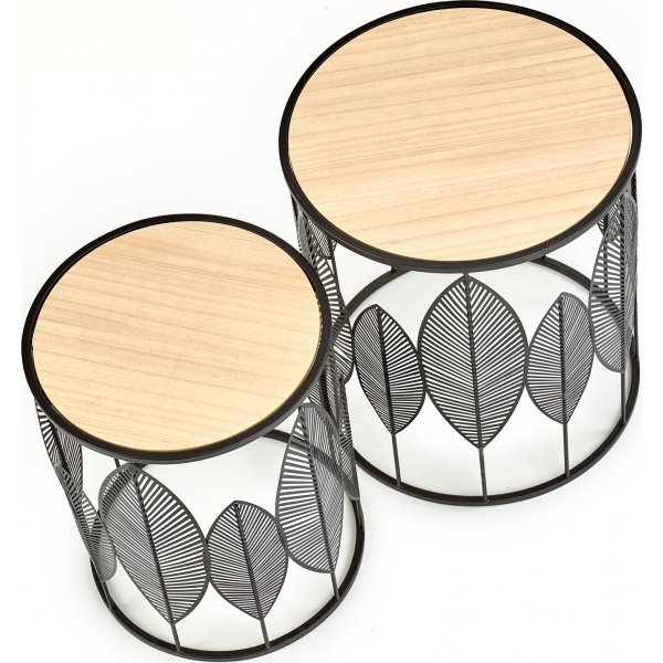 Monastir sofabord - svart og tre