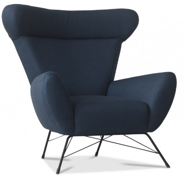 Town ørelappslenestol - Marineblå Town ørelappslenestol - Marineblå