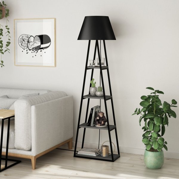 Pal gulvlampe - Antrasitt/svart