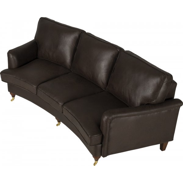 Sofa buet 3-seter 225 cm brun vintage Sofa buet 3-seter 225 cm brun vintage