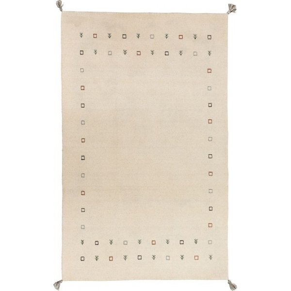 Hndlaget ullteppe Gabbeh - Offwhite