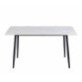 Inez spisebord med keramisk hvit matt marmor - 140x80 cm Inez spisebord med keramisk hvit matt marmor - 140x80 cm