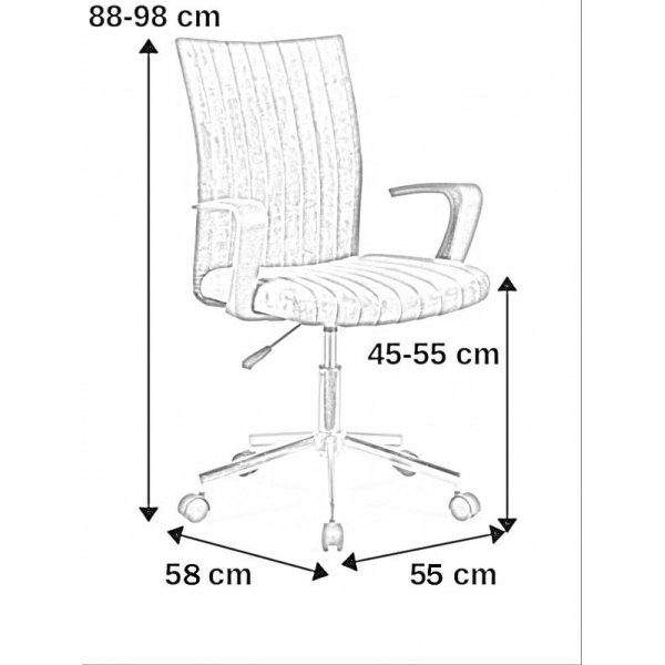 Otto kontorstol - Mørk grå Otto kontorstol - Mørk grå